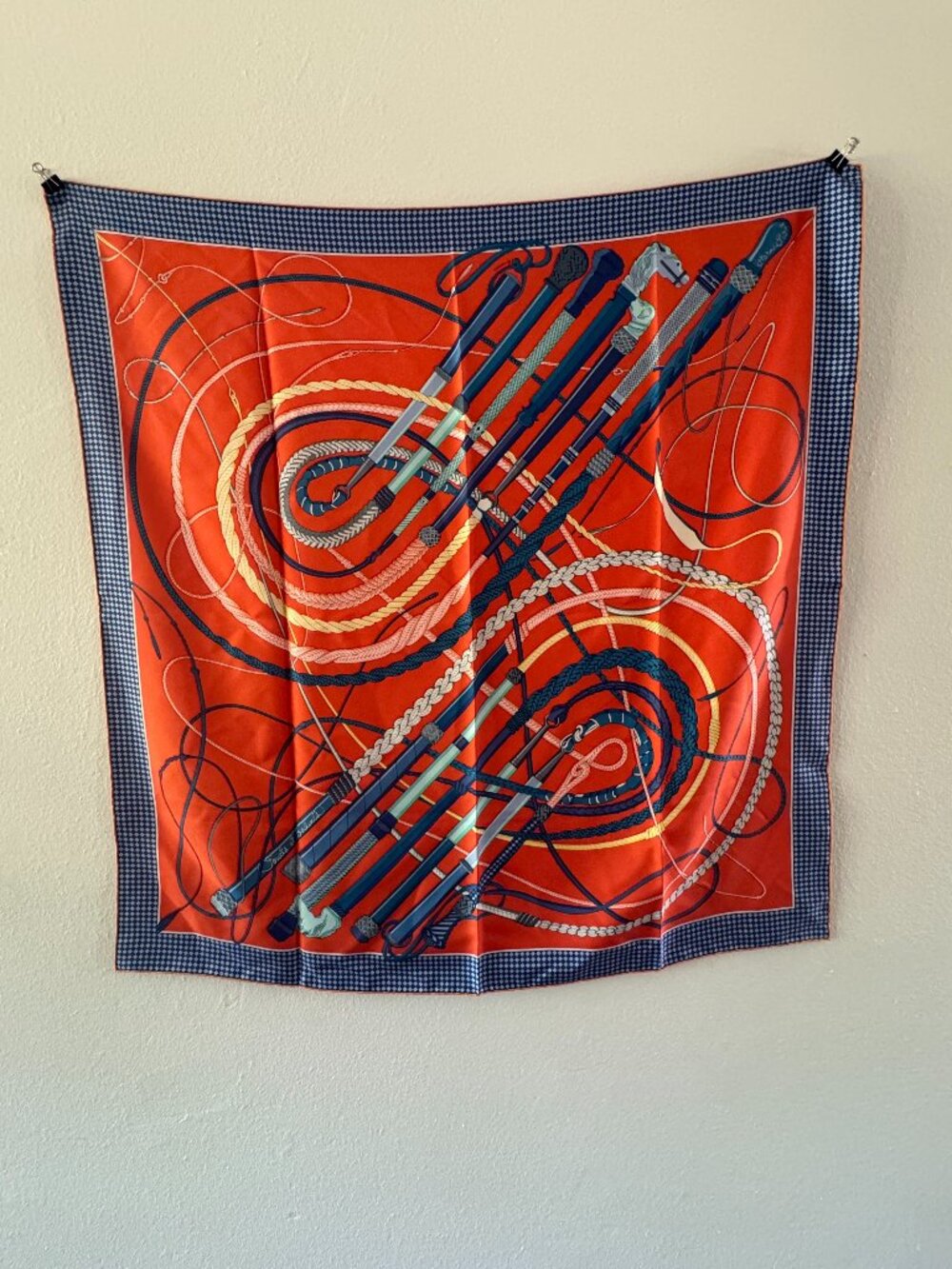 Orange Hermès - Whips and Crops - Scarf